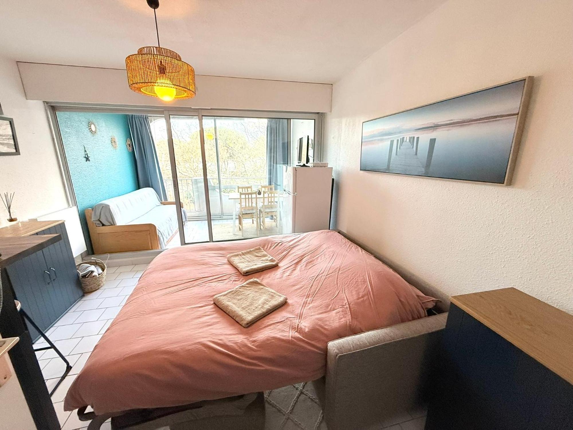 Appart Grande Motte Quartier Couchant - Parking - Balcon- Piscine - Plage 300M 拉格朗德默特 外观 照片